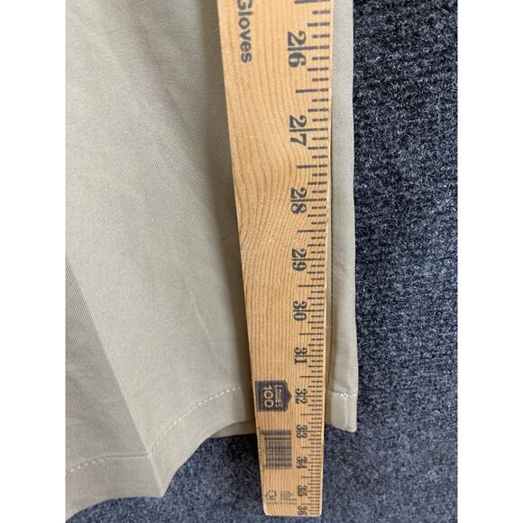 Haggar Men's Pants Cool 18 Pro Classic Fit Flat Front Tan Size 34x34 - Picture 13 of 14